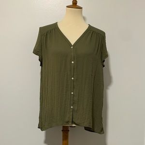 H&M Olive Green Top